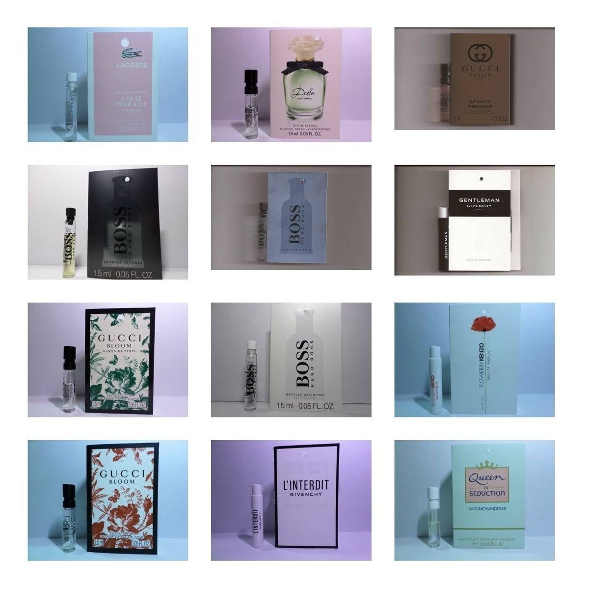 8 Muestras De Perfume Ampolleta Varios Aromas Originales
