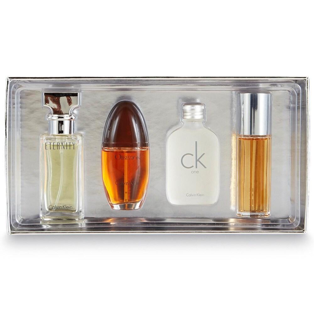 SET MINIATURAS CALVIN KLEIN 4 PZAS DAMA