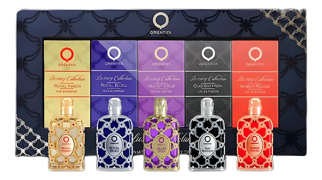 SET MINIS ORIENTICA LUXURY COLLECTION 5PZS x 7.5ML PERFUME DAMA