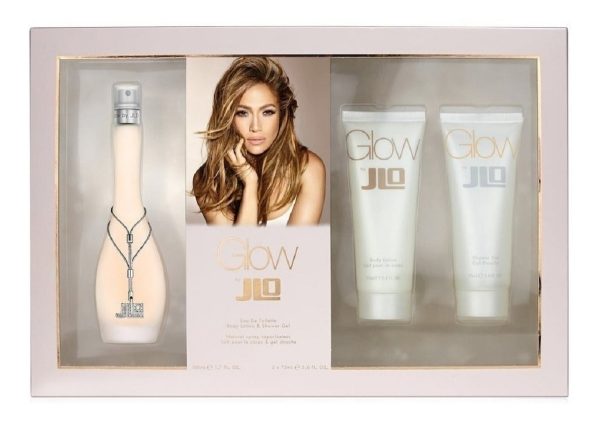 1687 4SET GLOW JLO 3PZS EDTBODY LOTIONGEL BANO