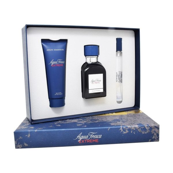2276 9SET ADOLFO DOMINGUEZ AGUA FRESCA EXTREME 3PZS 120ML ED