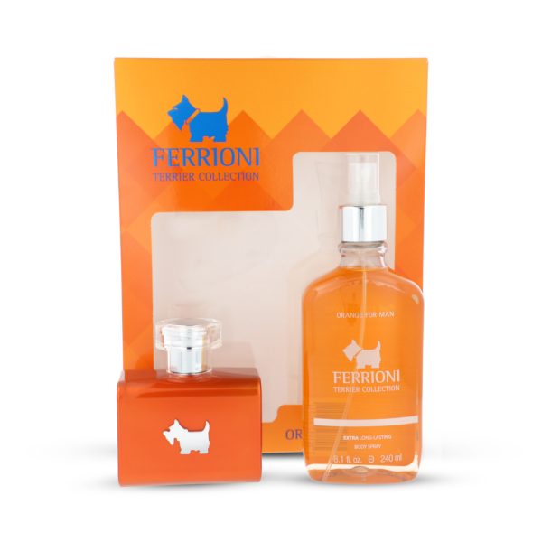 2306 1SET FERRIONI ORANGE TERRIER 2 PZAS CABALLERO