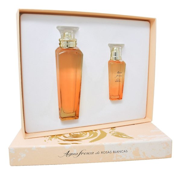 2321 3SET AGUA FRESCA DE ROSAS BLANCAS2 PZAS DAMA