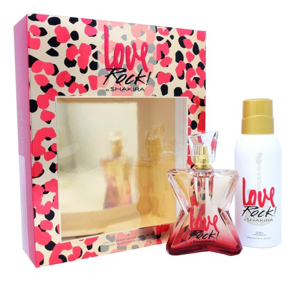 2325 2SET SHAKIRA LOVE ROCK 2 PZAS DAMA