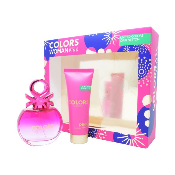 2356 6SET BENETTON COLORS PINK 2PZS DAMA