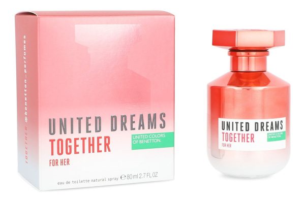 2409 1BENETTON UNITED DREAMS TOGETHER 80ML HER EDT SPRAY 80M