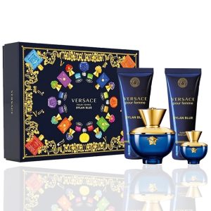 SET VERSACE DYLAN BLUE 4 PZAS DAMA