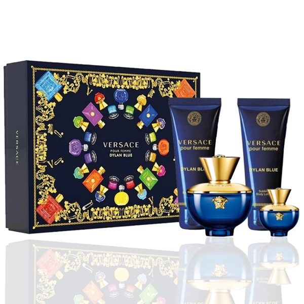 2546 4SET VERSACE DYLAN BLUE 4 PZAS DAMA