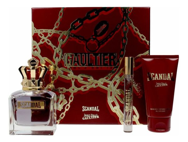 2742 1SET SCANDAL POUR HOMME 3 PZAS TOILETTE CABALLERO