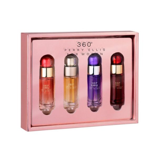 2784 8SET MINI PERRY ELLIS 4 PZAS TOILETTE DAMA