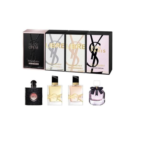 3036 8SET MINIS YSL 4 PZAS 7.5ML DAMA