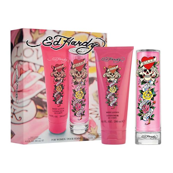 3143 8SET ED HARDY 2 PZAS DAMA