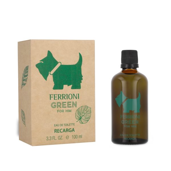 3183 7FERRIONI GREEN FOR HIM RECARGA 100ML TOILETTE CABALLER