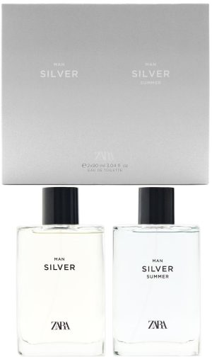 ZARA MAN SILVER + SILVER SUMMER 90ML TOILETTE CABALLERO