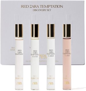 ZARA RED TEMPTATION DISCOVERY SET PERFUME DAMA