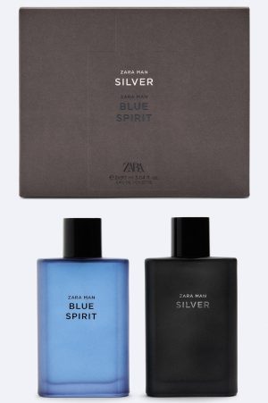 ZARA MAN SILVER + BLUE SPIRIT 90ML TOILETTE CABALLERO