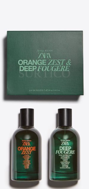 ZARA ORANGE ZEST + DEEP FOUGÈRE 100ML 100ML TOILETTE CABALLERO