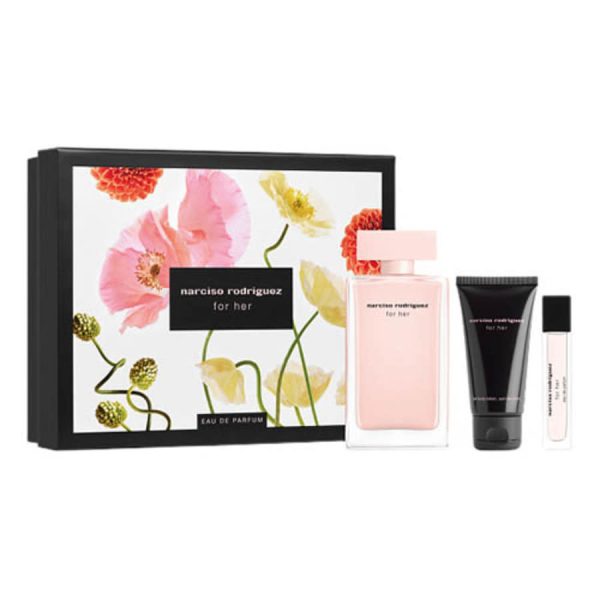 SET NARCISO RODRIGUEZ FOR HER 3 PZAS DAMA